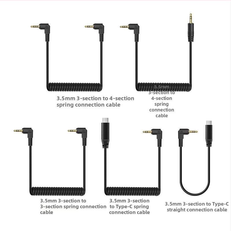 Ke baolong 3.5mm audio kabel mikrofonam ar Type-C OTG adapteri mobilajam telefonam/digitālajai kamerai – PVC korpuss, skaņa+video, pielāgojams