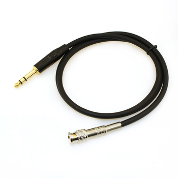 Green Special BNC na 6,35 mm zvukový kábel, 3-jadro signálu, zlaté konektory, Q9 adaptér, vodiče z bezkyslíkového meďe