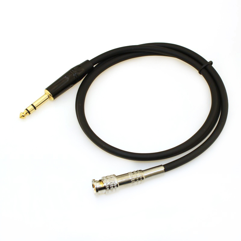 Green Special BNC na 6,35 mm zvukový kábel, 3-jadro signálu, zlaté konektory, Q9 adaptér, vodiče z bezkyslíkového meďe