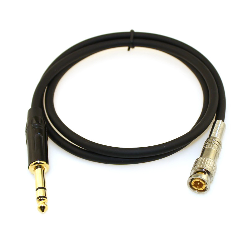 Green Special BNC na 6,35 mm zvukový kábel, 3-jadro signálu, zlaté konektory, Q9 adaptér, vodiče z bezkyslíkového meďe