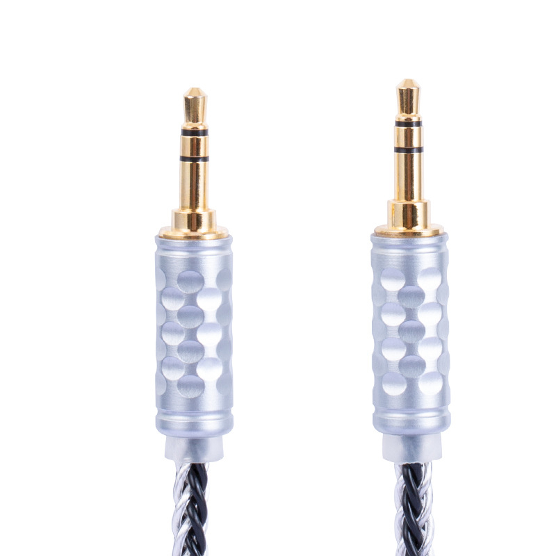 Bartok Dl01 AUX kábel do auta, 3,5 mm, samec–samec, strieborno potiahnuté meďné jadro, bezkyslíkatá meď vodič, ROHS certifikát