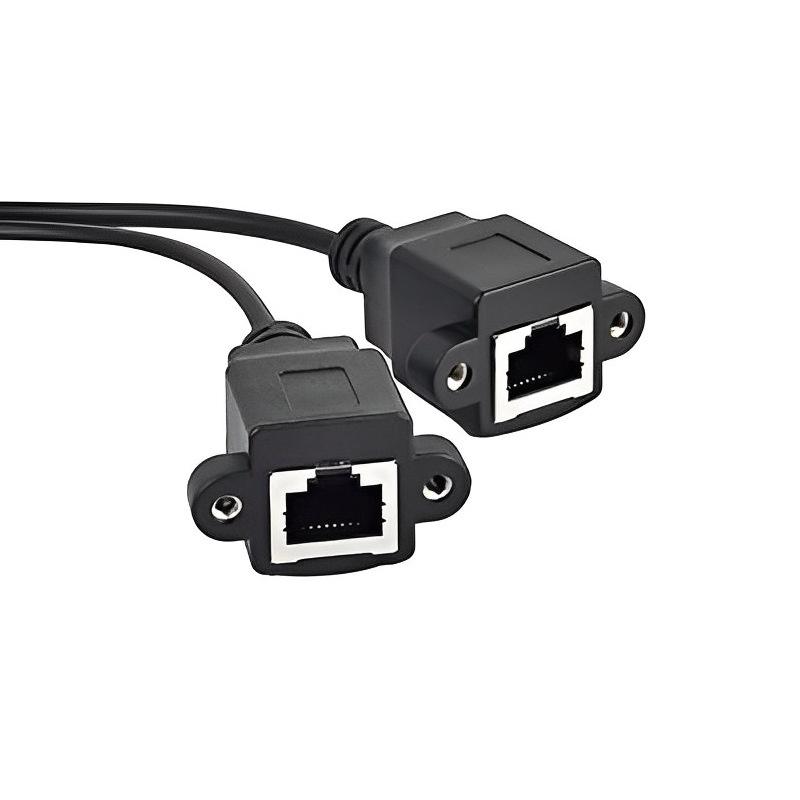 XLR muški na dva RJ45 ženska adapter kabel, 3-žilni, niklirani bakreni vodiči