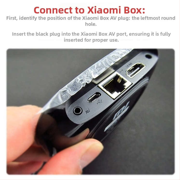 Audio kábel 1 na 3 pre Xiaomi Set-top Box, niklované prevedenie, medený vodič OFC