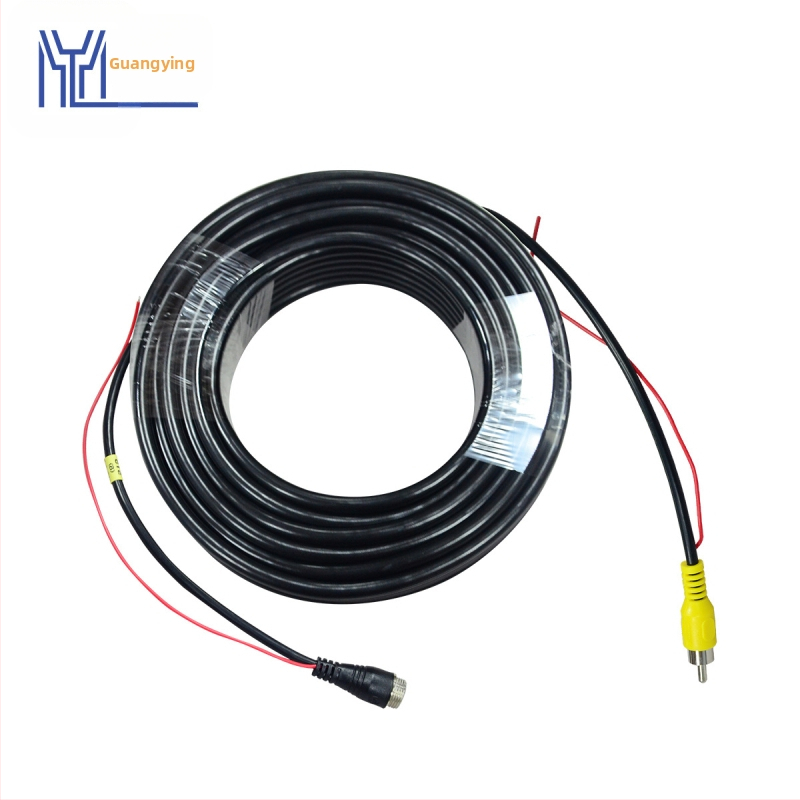 Guangying ROHS AV aktivācijas kabelis automašīnas video pārraidei — audio + video signāla pārraide
