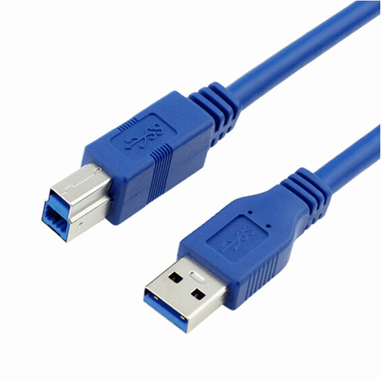 USB 3.0 printera kabelis, A–uz–B vīrietis, vara kodols 7/0.1 mm, PVC apvalks