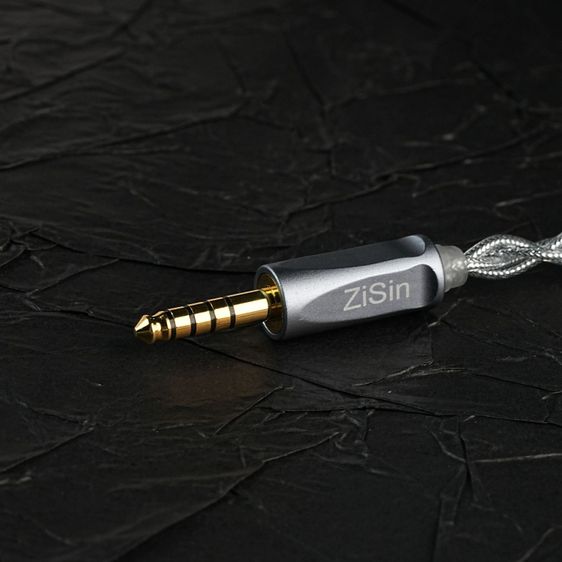 Zixin acoustics 01 cablu răsucit pentru căști IEM – 4-core OCC cu folie de argint, OFC impregnate cu ulei și ecran de tină
