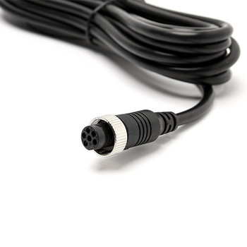 GX12 aviācijas spraudņa paplašināšanas kabelis automašīnas videonovērošanai, 6P6 kodoli, tīrs vara, PVC korpuss