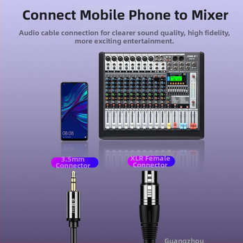 Cablu audio 3.5 mm M la XLR F – Jinghua A157, conductor din cupru, placare aur, ROHS