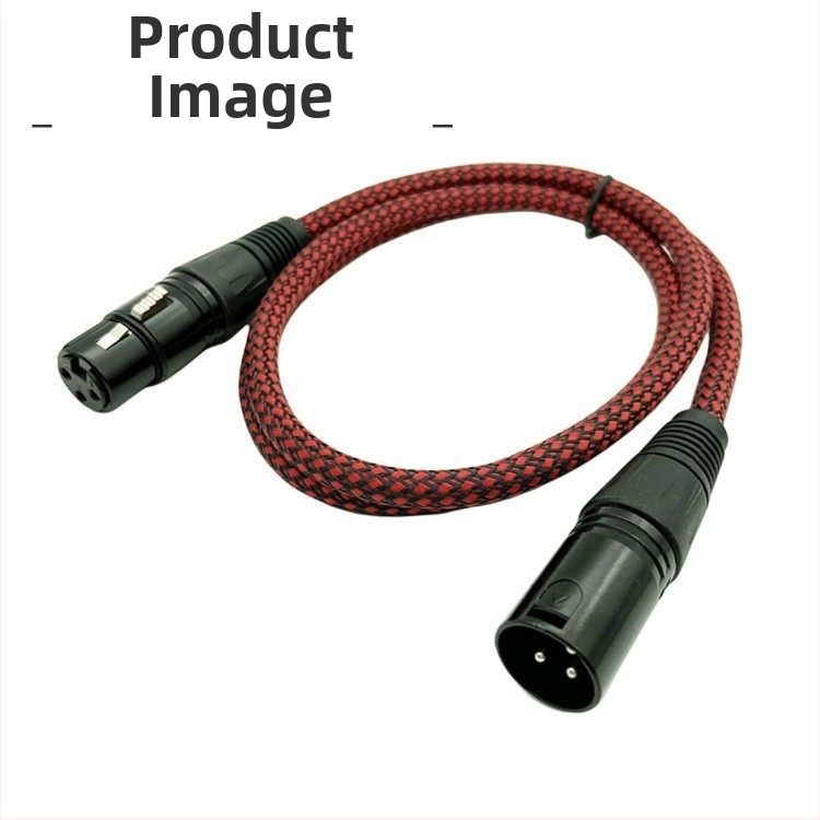 XLR audio kábel, samec–samica, stíněný, konektory zo zinkovej zliatiny, jadro CCA, RoHS