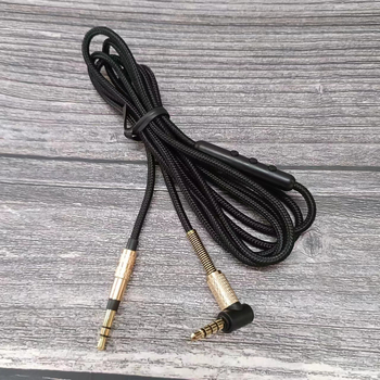 Audio kabel 3,5 mm na 3,5 mm, pleteni, pozlaćeni, jezgro: čista bakar, vodič: bakar bez oksidacije, ROHS certifikat