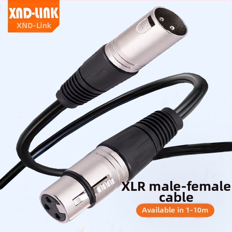 XLR kábel pre rozširovanie mikrofónu, samčie–samička, 3-jadrový, holý meďový vodič, oxigén-free meď, strieborná povrchová úprava