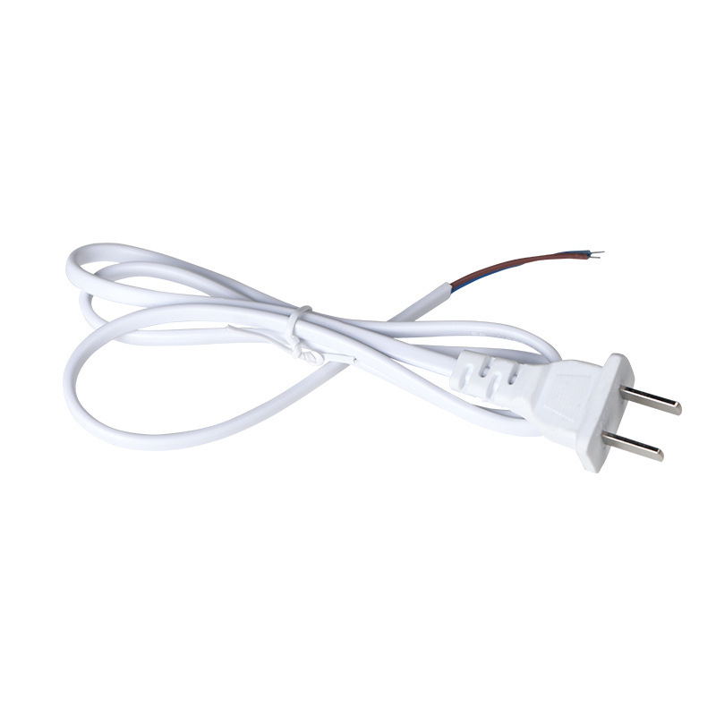 Napajajući kabel s dva plosnata utikača, 2-žilni, duljine 1,2 m, golim krajevima vodiča s tiniranim završecima, PVC izolacija, 2×0,3 mm²