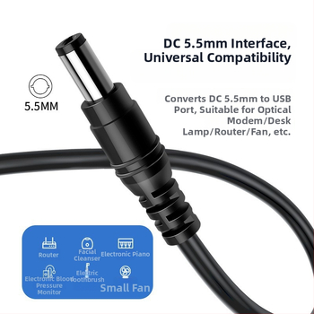 USB regulējams palielināšanas kabelis 9V/12V, līdz 1,5A, elektrisko ierīču vajadzībām