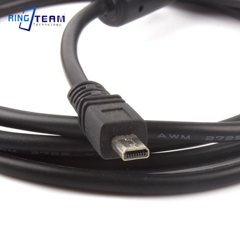 UC-E6 USB adatkábel Nikon/Sanyo/Pentax digitális fényképezőgépekhez, 1,5 m hosszú, OEM