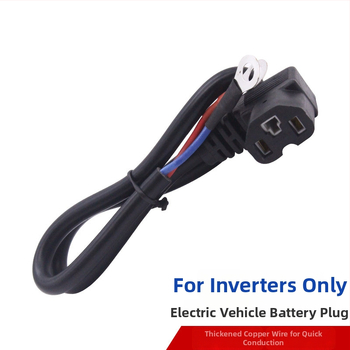 Inverterio maitinimo AC-DC jungiamasis klipsas EV įkrovimui ir baterijos ryšiui – Comell prekės ženklas, CE sertifikatas, varža 0.0223, vielos ilgis 0.55 m, kabelio tipas: maitinimo laidas