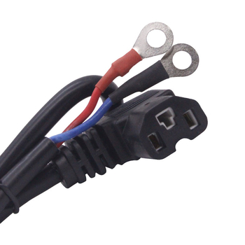 Inverterio maitinimo AC-DC jungiamasis klipsas EV įkrovimui ir baterijos ryšiui – Comell prekės ženklas, CE sertifikatas, varža 0.0223, vielos ilgis 0.55 m, kabelio tipas: maitinimo laidas