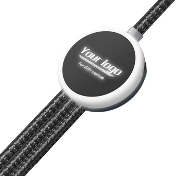 3-in-1 adat- és töltőkábel Micro USB és Type-C, 60W, TPE, világító logó