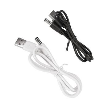 USB-tól DC-ig tápcsatlakozó kábel, rézmaggal, DC csatlakozó kerek lyukas, hossza 0,2–1 m, Bluetooth hangszóróhoz