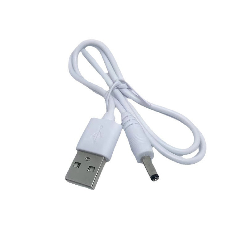 USB-tól DC-ig tápcsatlakozó kábel, rézmaggal, DC csatlakozó kerek lyukas, hossza 0,2–1 m, Bluetooth hangszóróhoz