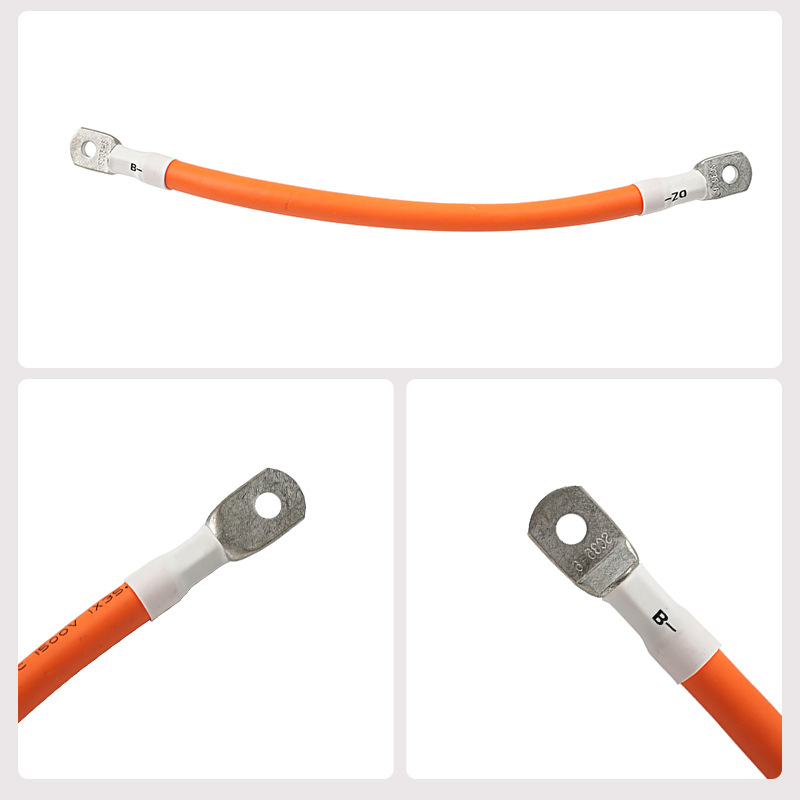 Energia-tároló modulokhoz kapcsoló kábel, magasfeszültségű, többmagos, ónnal bevont rézvezető