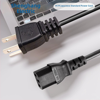 Maitinimo laidas su PSE sertifikatu, Japonijos standartas, 2-laidinė, grynas varinis laidininkas, PVC apvalkalas