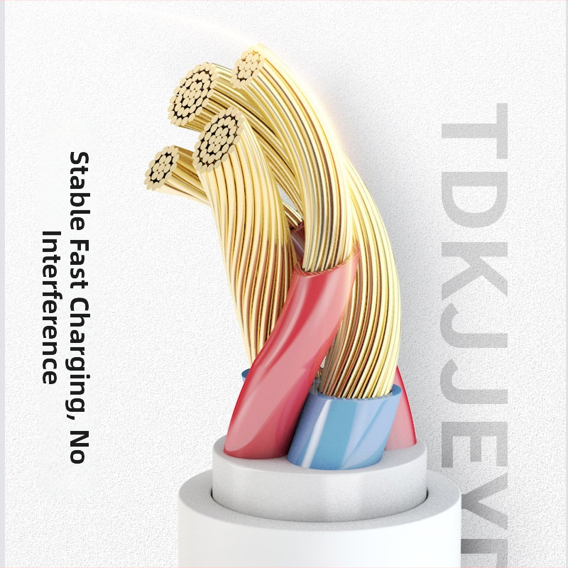 Lightning kábel s pleteným povrchom pre rýchle nabíjanie, PD podpora, nylon, 27W max