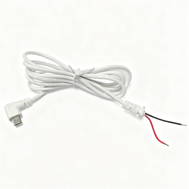 Micro USB kabel s 90° kutom Mk5P/M, čisto bakreno jezgro, napajajući kabel s pravim kutem