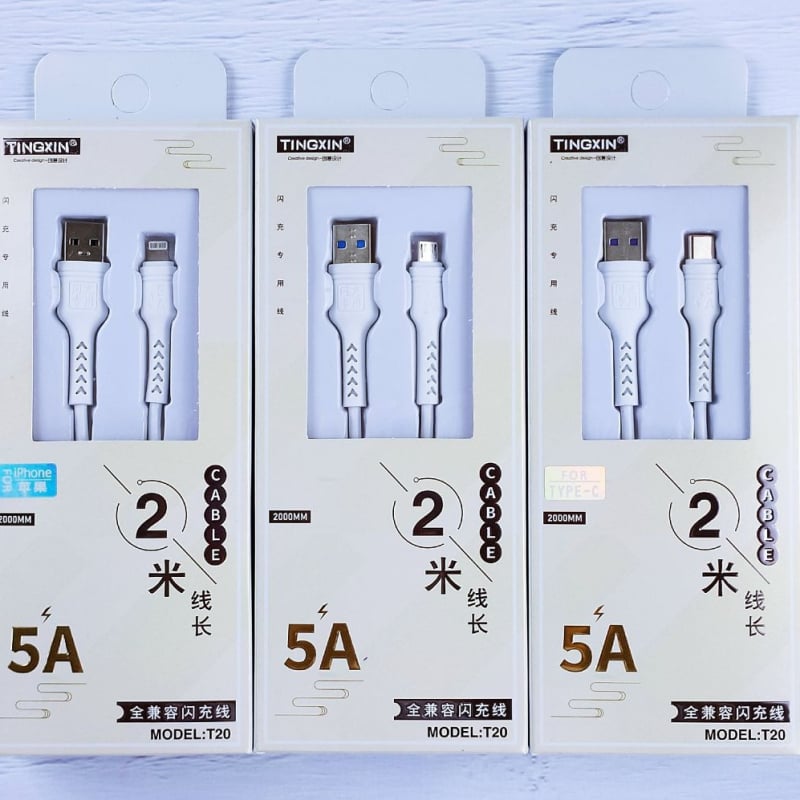 Cablu USB de încărcare cu interfețe Type-C, Micro USB și Mini USB, Quick Charge, 10W, TPE