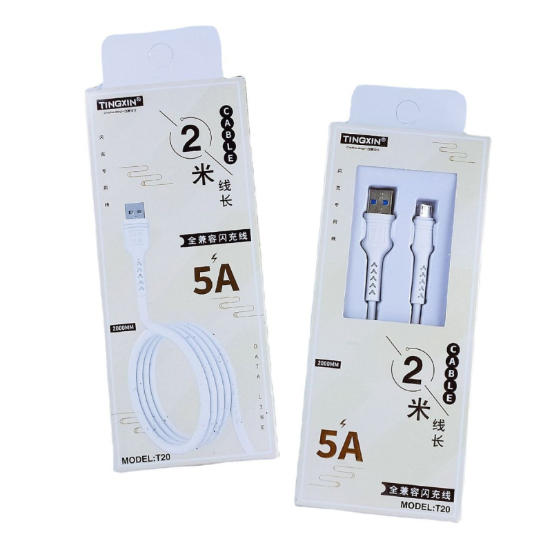 Cablu USB de încărcare cu interfețe Type-C, Micro USB și Mini USB, Quick Charge, 10W, TPE