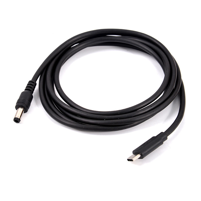 Cablu adaptor PD trigger, conector DC masculin 5,5×2,1 mm, PD compatibil, lungime 1 m (5 A) sau 1,5 m (3 A la 9-12 V), OEM-ready