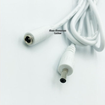 DC maitinimo ilginimo kabelis SSY DC-153 — DC 3,5 × 1,35 mm, varinis laidinys, skerspjūvis 0,3 mm², gumine izoliacija