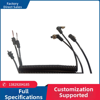 DCPU spyruoklinis kabelis su veržle įkrovimui — Hongtong, 3.5 mm×0.10 / 20BC×2C, varža 3, ROHS, nestandartinis įkrovimo kabelis