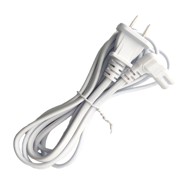 Maitinimo laidas pagal nacionalinį standartą, varinis kištukas, 2 poliai, PVC izoliacija; 3C sertifikatas: 2025010204816591