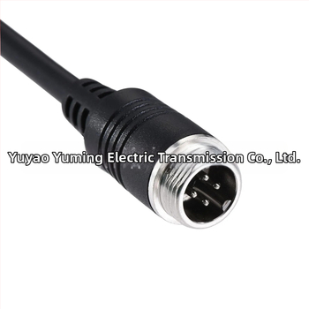 4 brandu GX12 automobilių vaizdo kabelis, 75 Ω, 1080P kamera – plėtiniu kabelis