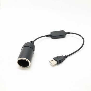 Guangxingtong cablu USB pentru mașină, convertor 5V-12V pentru contactul brichetei, OEM, 0,35 m