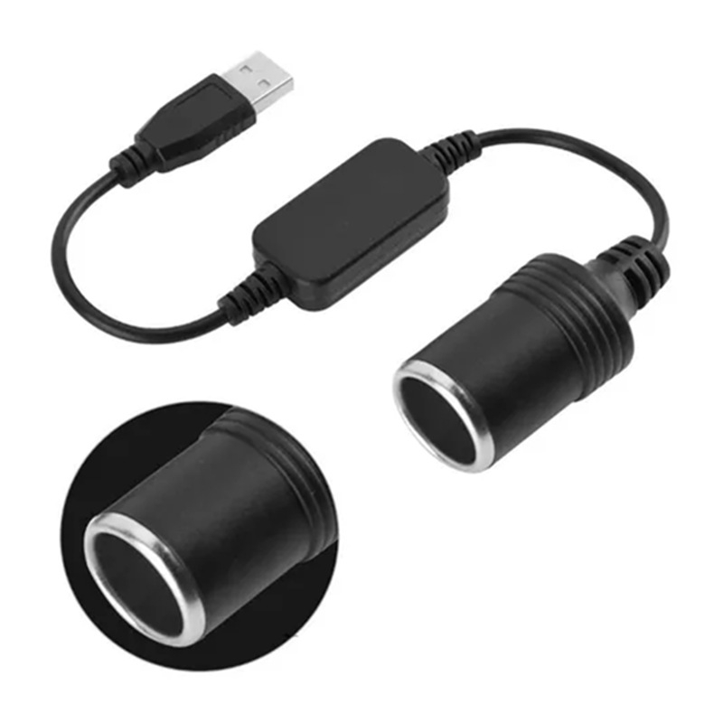 Guangxingtong cablu USB pentru mașină, convertor 5V-12V pentru contactul brichetei, OEM, 0,35 m