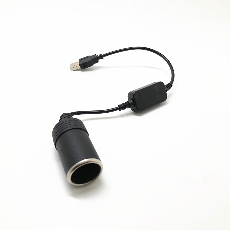 Guangxingtong cablu USB pentru mașină, convertor 5V-12V pentru contactul brichetei, OEM, 0,35 m