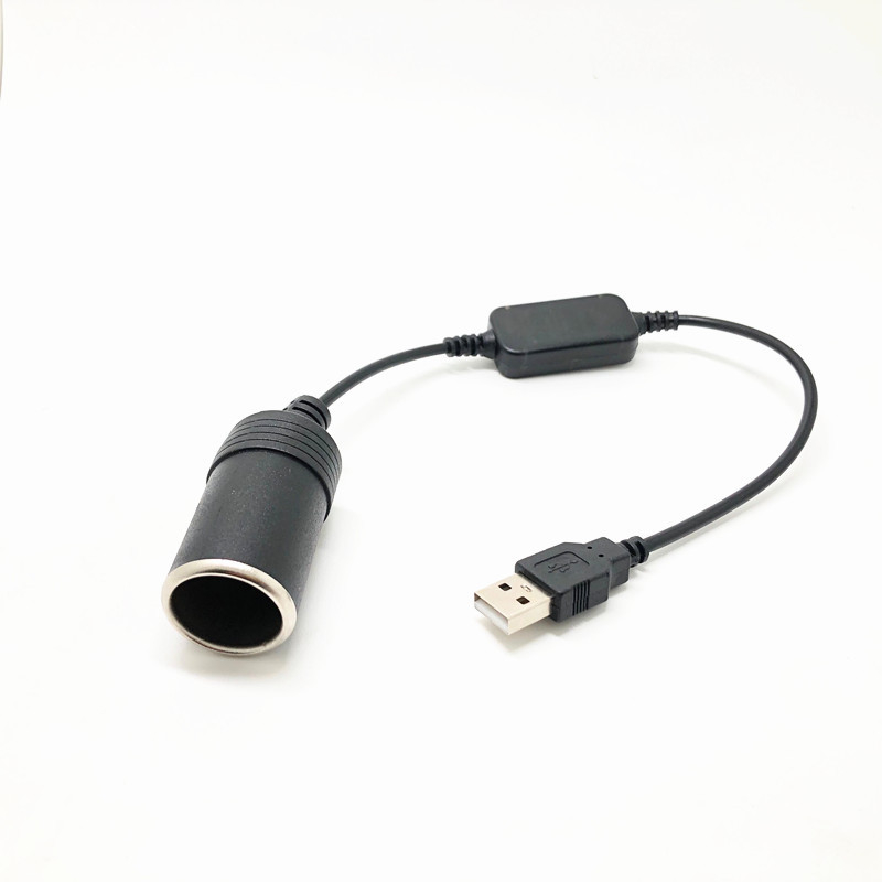 Guangxingtong cablu USB pentru mașină, convertor 5V-12V pentru contactul brichetei, OEM, 0,35 m