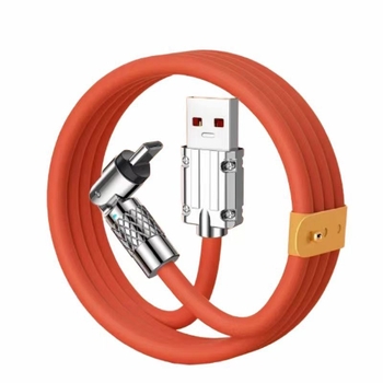 Cablu de date Type-C pentru Huawei, VIVO, Honor, Xiaomi și OPPO — conector rotativ, încărcare ultra rapidă, lungime extinsă