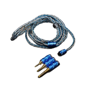 Nd D3 cablu audio cu mufe interschimbabile – 2.5/3.5/4/4, 16 fire, conductor din cupru placat cu argint, cupru fără oxigen, Rohs certificat