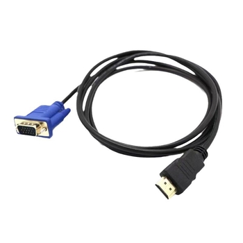 HDMI uz VGA adaptera kabelis – HDMI vīrietis uz VGA vīrietis, vara pārklāta tērauda kodols, sakausējuma vads, 2023 izlaišana
