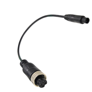 4-vadu automobiļu kameru paplašināšanas kabelis ar brīvu vara vadītāju, PVC apvalks, 4P BMW sieviešu savienotājs, aviācijas–BMW adapteris