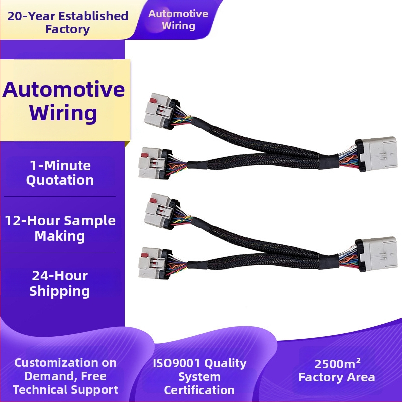 Autóipari kábelköteg kamerákhoz, 2-14 vezető, ónnal bevont réz, PVC hüvely, 220V, testreszabható