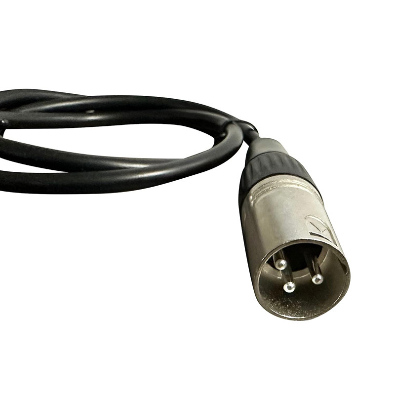 Cablu audio XLR, 3 pini, femelă la masculin, panou tip D, conectori placati cu nichel, conductor din cupru pur, ROHS