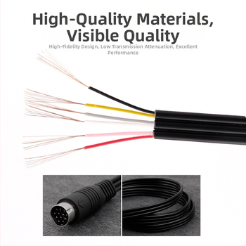 AV kabelis Sega Saturn, trīs rindu savienotājs, tīrs vara kodols, PVC izolācija, Saturn sērija