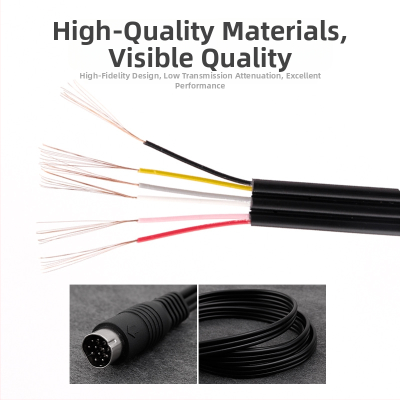 AV kabelis Sega Saturn, trīs rindu savienotājs, tīrs vara kodols, PVC izolācija, Saturn sērija