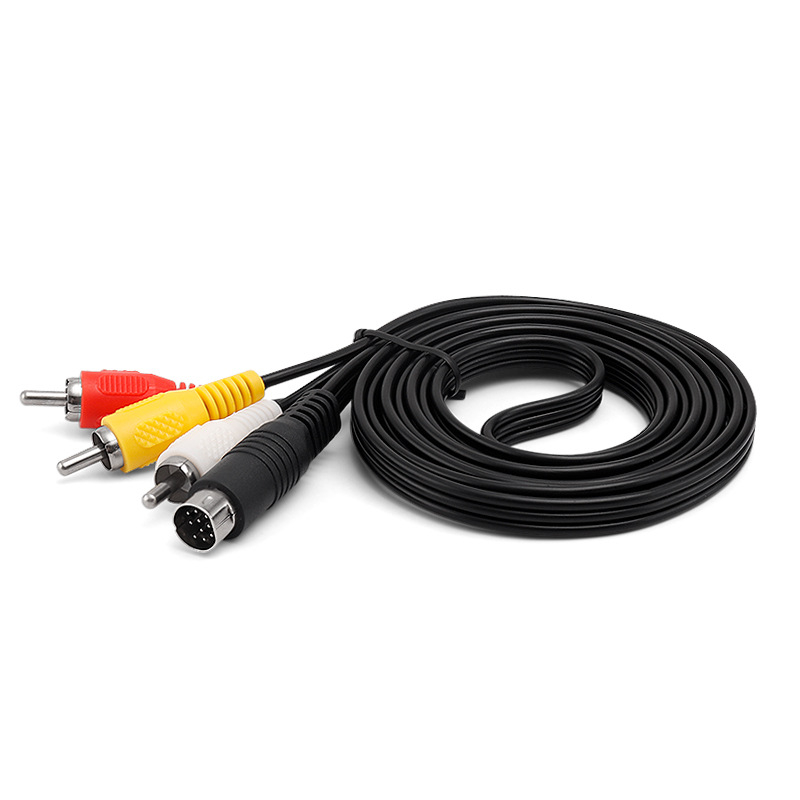 AV kabelis Sega Saturn, trīs rindu savienotājs, tīrs vara kodols, PVC izolācija, Saturn sērija