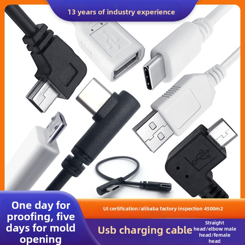 UL certificirani USB-C kabel za punjenje i prijenos podataka, duljine 1 m, kompatibilan s USB 2.0 A, Type-C i Micro 5PIN, izdržljivost do 5.000 uključenja