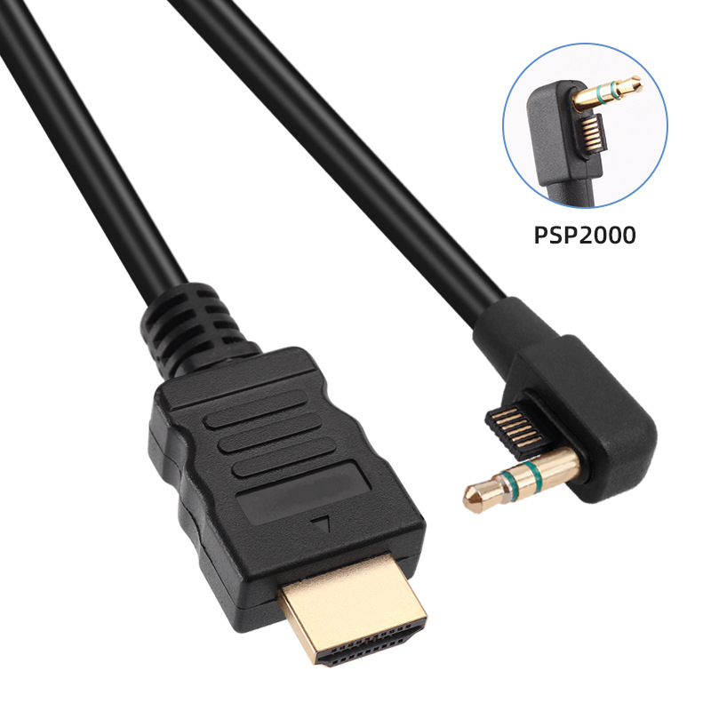 Xiangqirui PSP2000/3000 HDMI kabel PSP konsolē un TV, 1080P, vara kodols, PVC izolācija