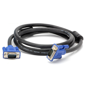 VGA pagarināšanas kabelis vīrietis-vīrietis 3+6 videopārraidei ar tīra vara vadītājiem